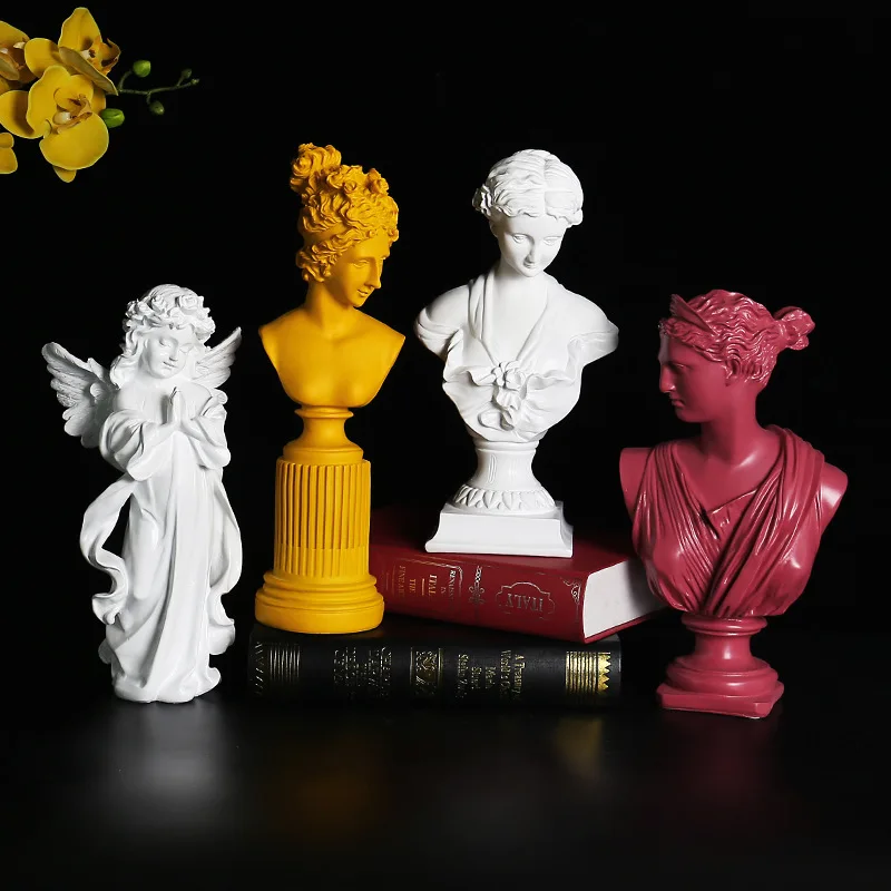 

Статуя в скандинавском стиле с изображением богини венеры, штукатурная статуя для дома, гостиной, винного шкафа, телевизионного шкафа, офисного стола, высококачественное украшение