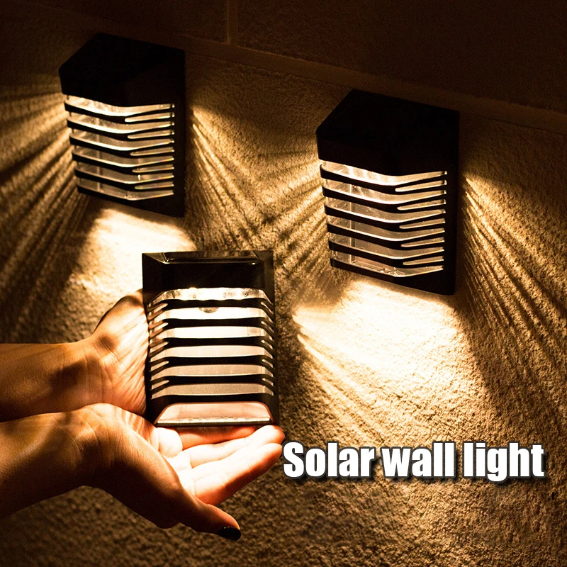

LED Solar Wall Lights Outdoor Solar Lamp Powered Sunlight Street LightAmbient Landscape Decoration Waterproof Garden Light