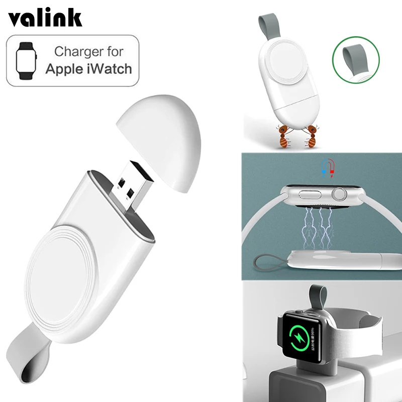 

Portable Wireless Charger for IWatch SE 6 5 4 Charging Dock Station USB Charger Cable for Apple Watch Series 6 5 4 3 2 1 Smart