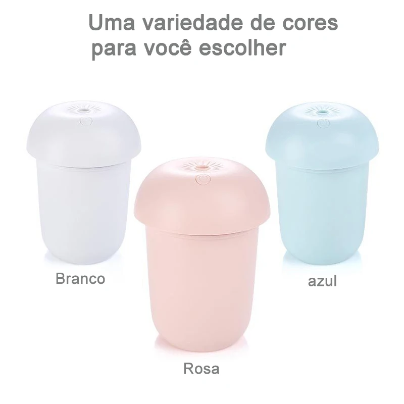 

Umidificador Aromatizador De Ambientes Portátil Purificador Luminária USB Mini Ventilado X1