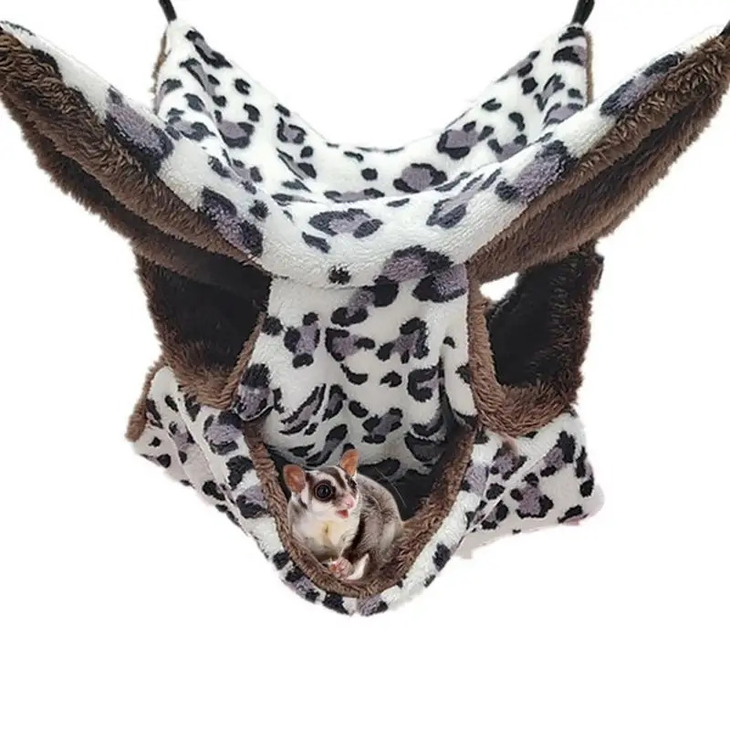 

Cotton Pet Hammock Bed For Rodent Hammock House Warm Hamster Squirrel Hanging Hammock Swing Nest Cage Sleeping Bed Pet Supplies