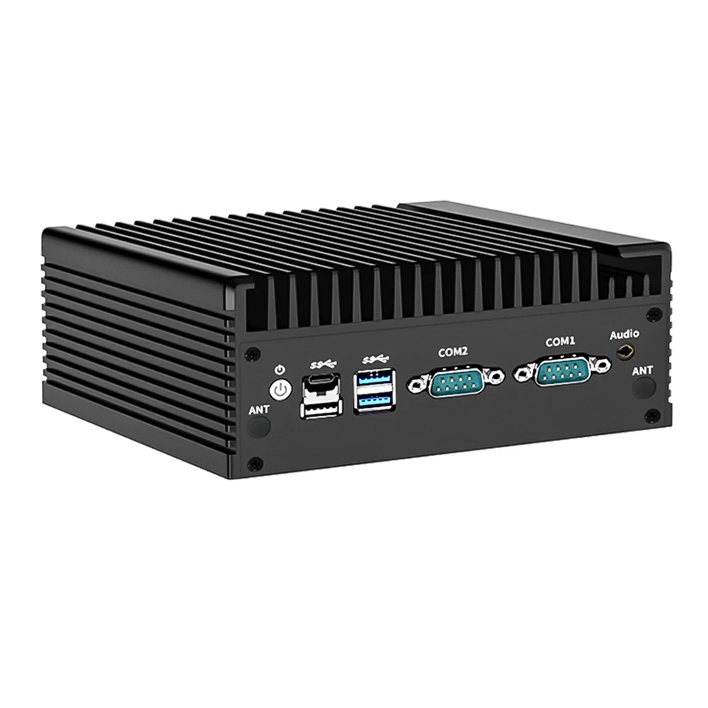 Фото Промышленный мини-ПК Topton 2x2.5G Nics Intel N150 N100 безвентиляторный, 2*COM, NVMe, DDR4, 2*HD, 1*DP, Type-C, с функцией фаервола №4