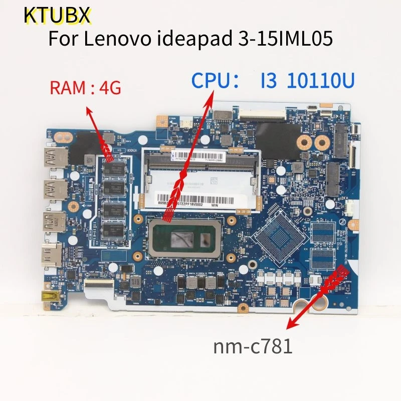 Материнская плата для ноутбука Lenovo ideapad 3-15IML05 |