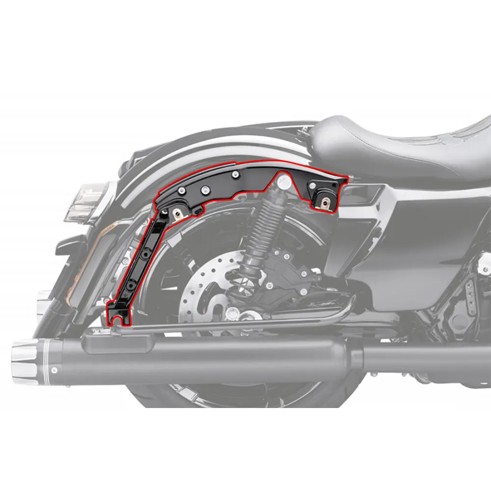 Фото Комплект черных опор для крыльев мотоцикла из алюминиевого сплава для Harley Touring Road Glide CVO/SE FLTRXSE 2018 2019 2020 2021 2022 №5