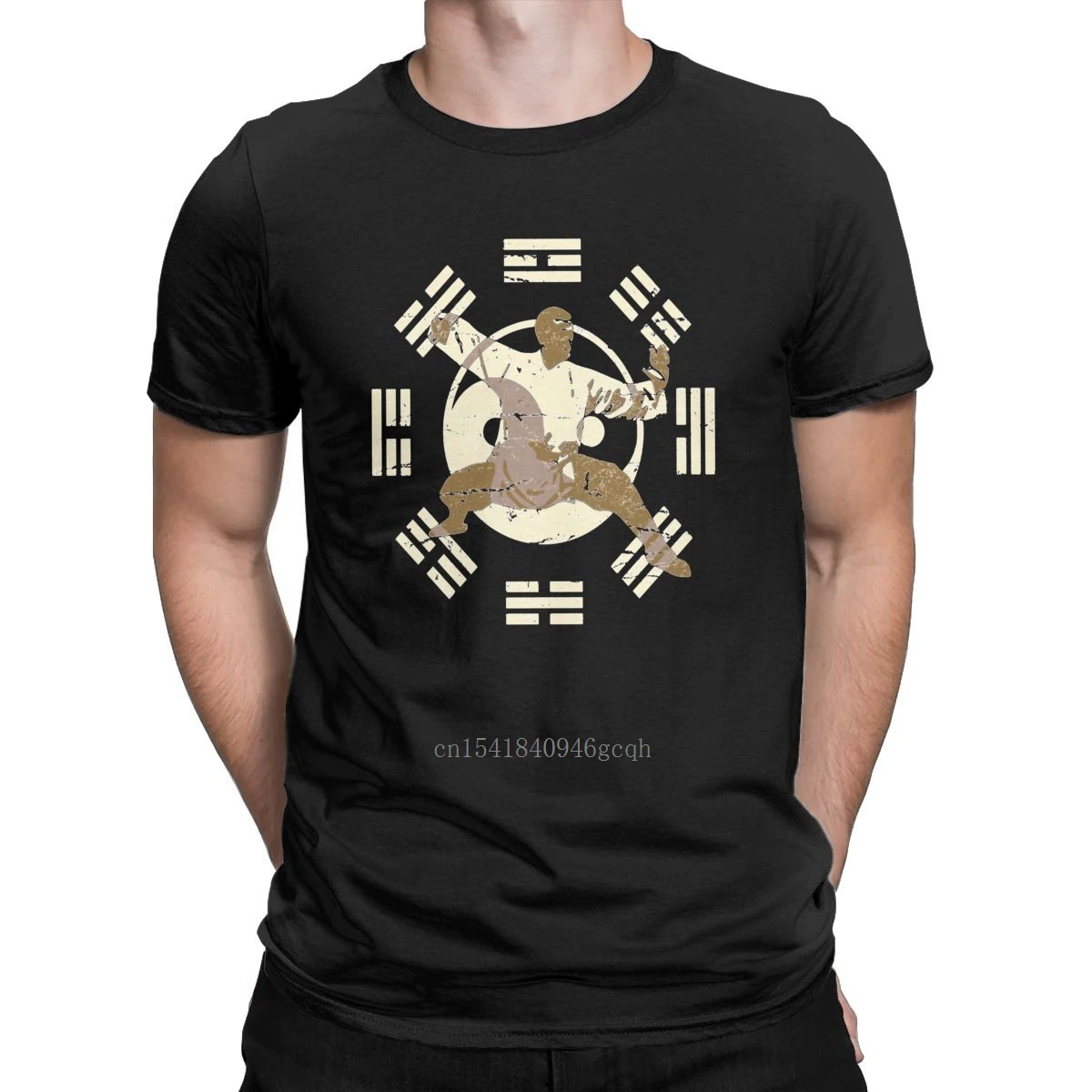 

Men's T-Shirts Tai Chi Yin Yang Taichi Chuan Chinese Martial Arts Leisure Cotton Tee Sports T Shirt Crew Neck Clothing Gift Idea