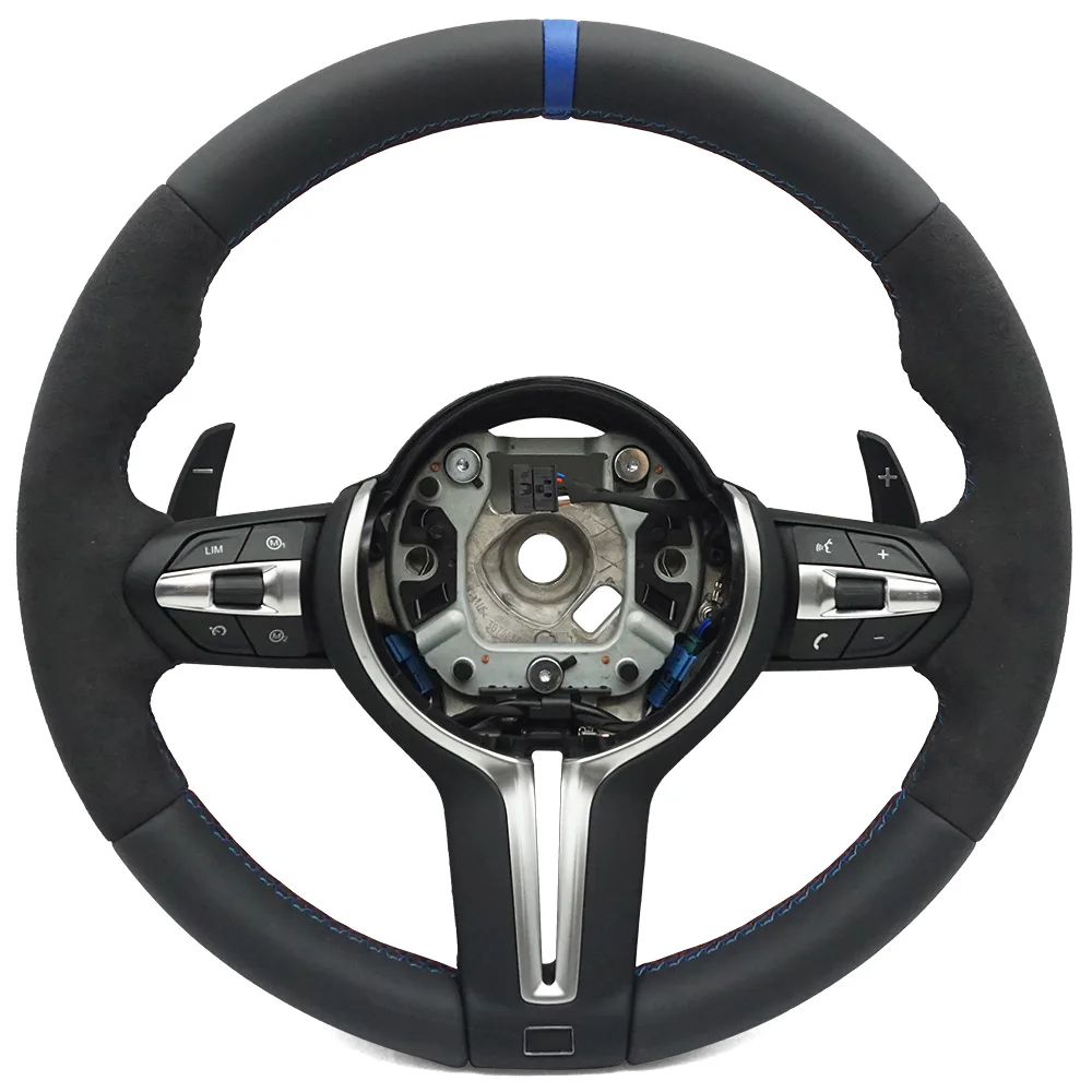 

Для BMW 1 3 4 5 M серии F20 F30 F31 F35 F10 F11 F18 E90 E91 E92 E93 G3 Перфоратор из алькантары Рулевое колесо Различный стиль