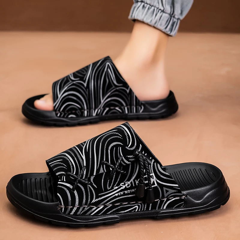 Мужские летние садовые шлепанцы сандалии с индивидуальным дизайном