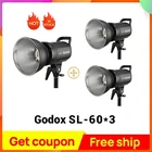 Светодиодная лампа для видеосъемки Godox SL60W SL-60W (сбалансированное дневное освещение) для фотостудии Аксессуары для Youtube Live PK Jinbei Aputure