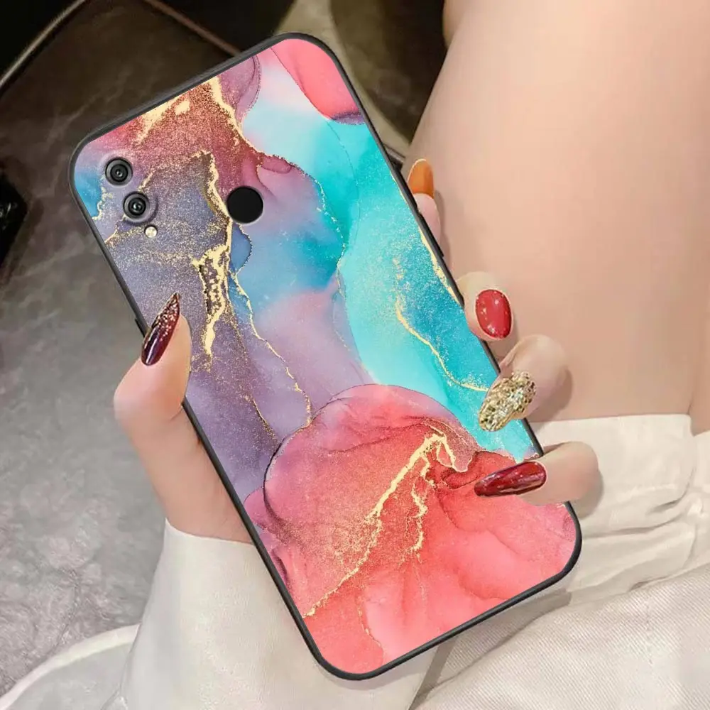 Case For HUAWEI Honor 9X 9 8 8X Max 80 70 60 50 30 20 10 10I NOTE 10 Lite Pro Case Funda Coque Shell Watercolor Painting Marble