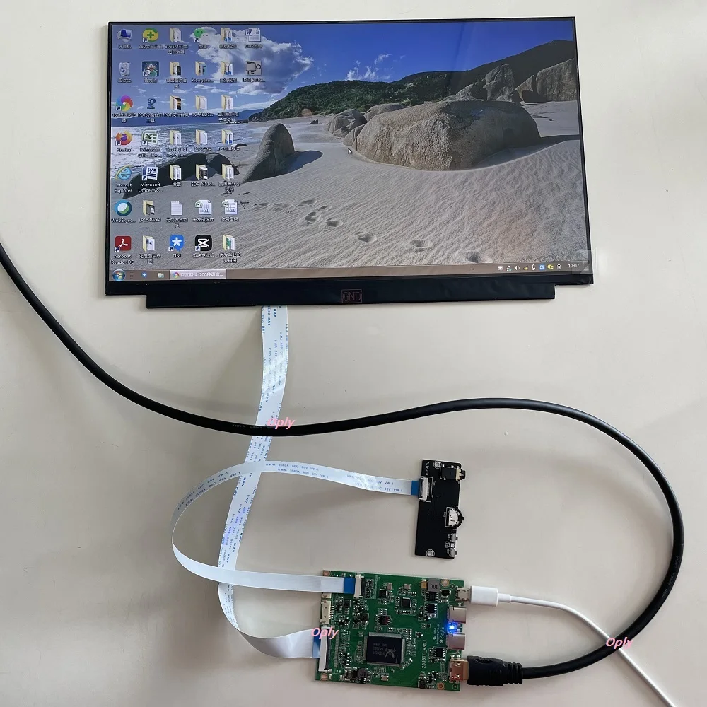 

13,3 светодиодный 1920X108 0 Светодиодная панель IPS экран + плата контроллера EDP Type-C USB mini HDMI-совместимость 5 В для ПК PS X360 ноутбук raspberry