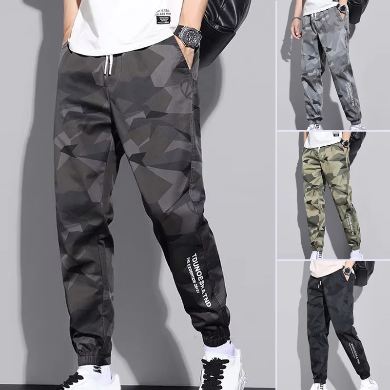 Casual Pants Men Camouflage Sweatpants Summer Joggers Quick Dry Harem Trousers Breathable Clothing Streetwear