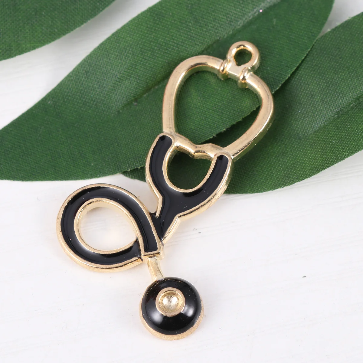 

10 Pcs Jewelry Making Pendants Colorful Necklace Charm DIY Charms Nurse Accessories Stethoscope