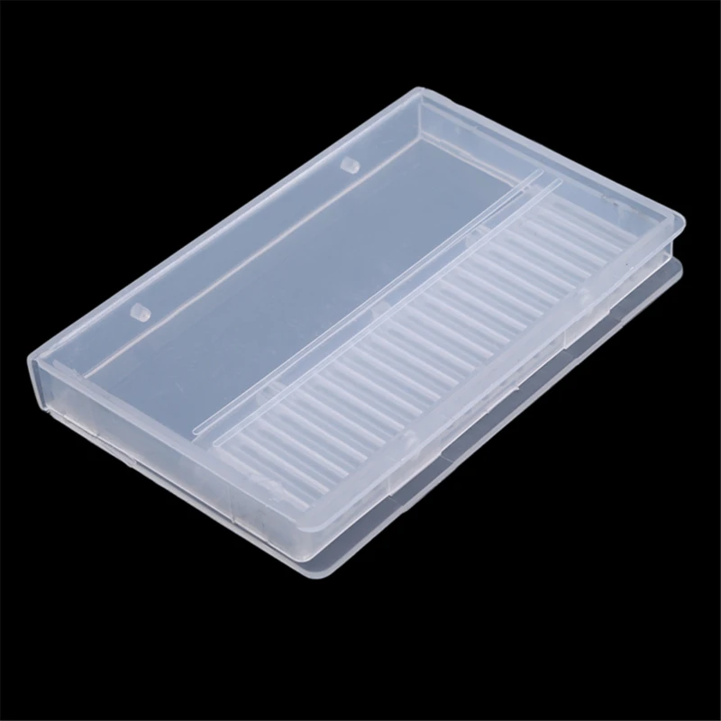 

Прозрачная цветная витрина для маникюра с 20 отверстиями, 1 шт.