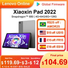 Global Firmware Original Lenovo Pad 2022 Snapdragon 680 Octa Core Android 12 10.6 Inch 2K LCD Screen Wifi Lenovo P11 2022 Tablet