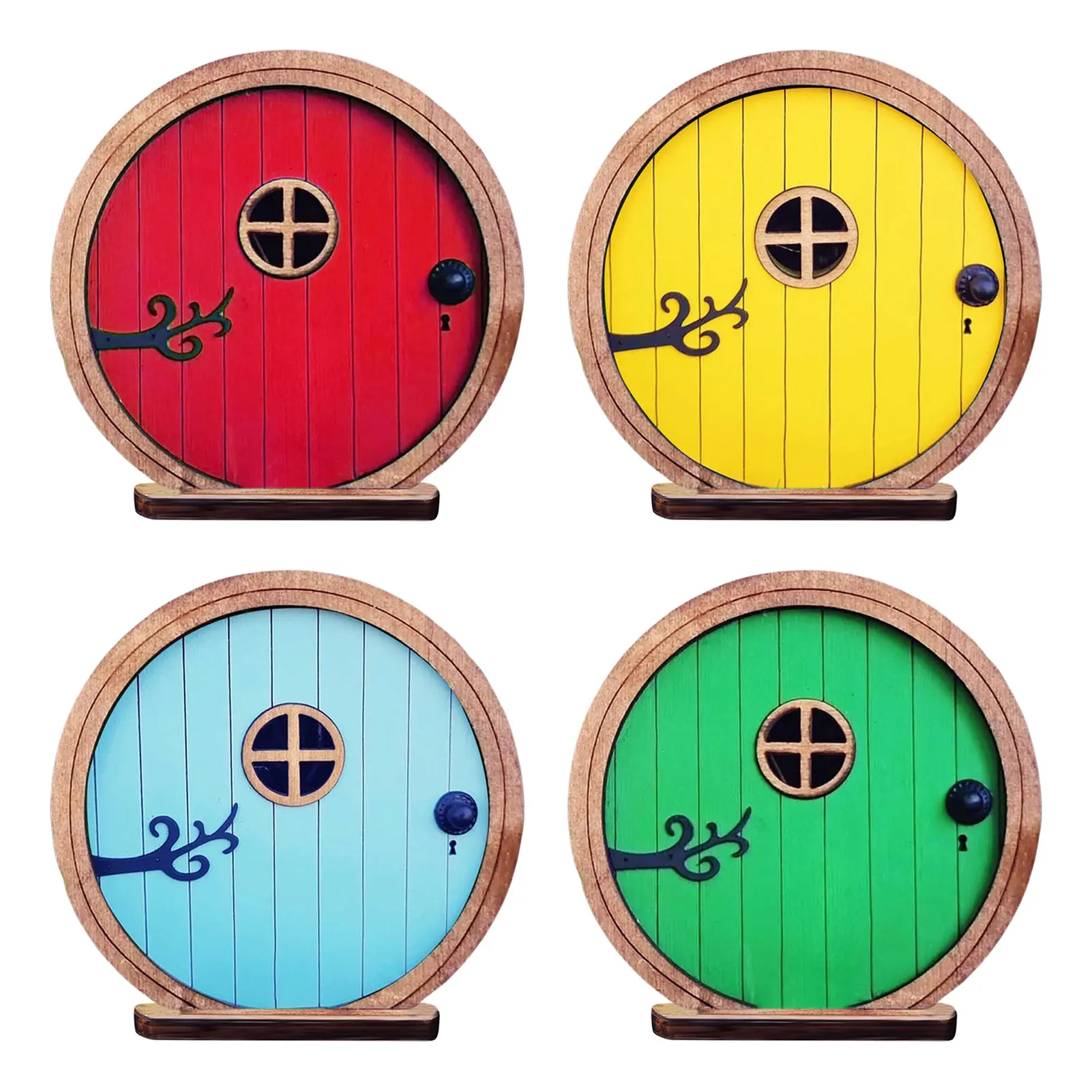 Сказочная садовая миниатюрная дверь сказочный гном окно и для деревьев