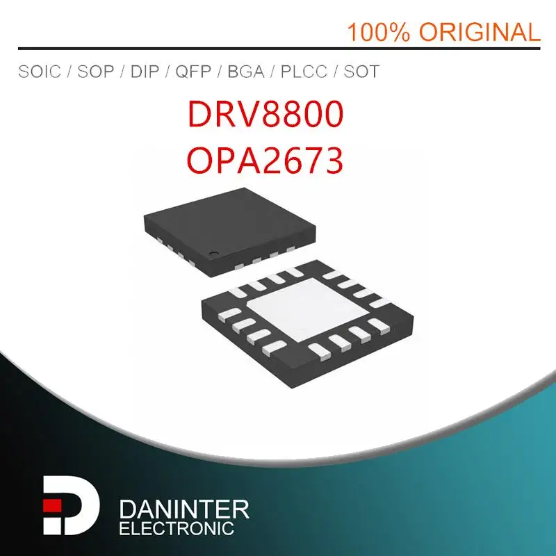 

NEW DRV8800 DRV8800RTYR OPA2673 OPA2673IRGVR OPA2673IRGVT QFN16 5PCS-10PCS/LOT