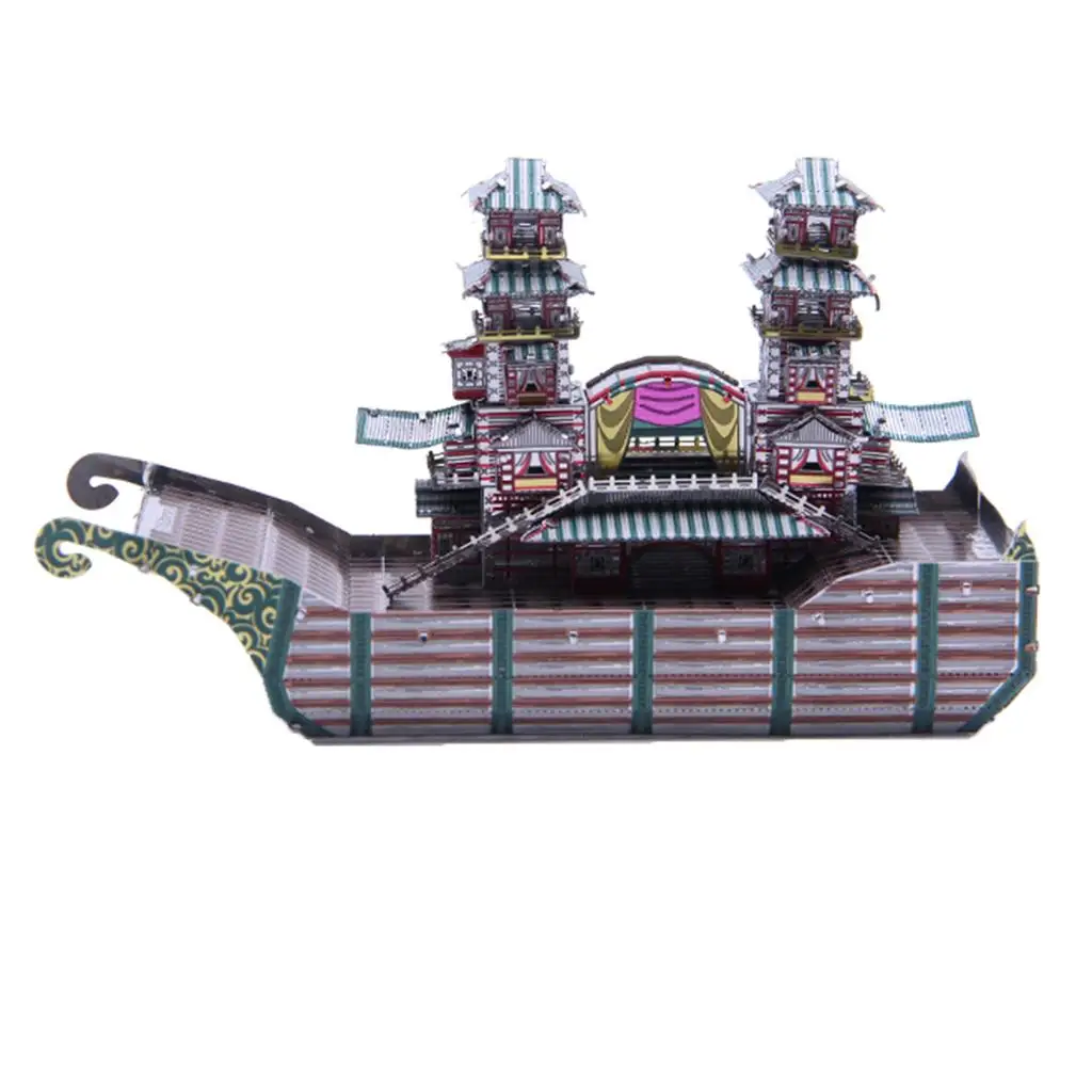 

1:180 Scale 3D Sculpture Yangzhou Barge Model Assembly Toy –Multicolor