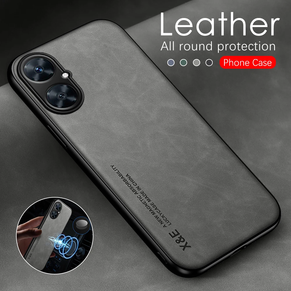 Роскошный кожаный круглый защитный чехол для телефона Huawei nova 11i P60 Pro/P60 4G, защитный чехол с рисунком