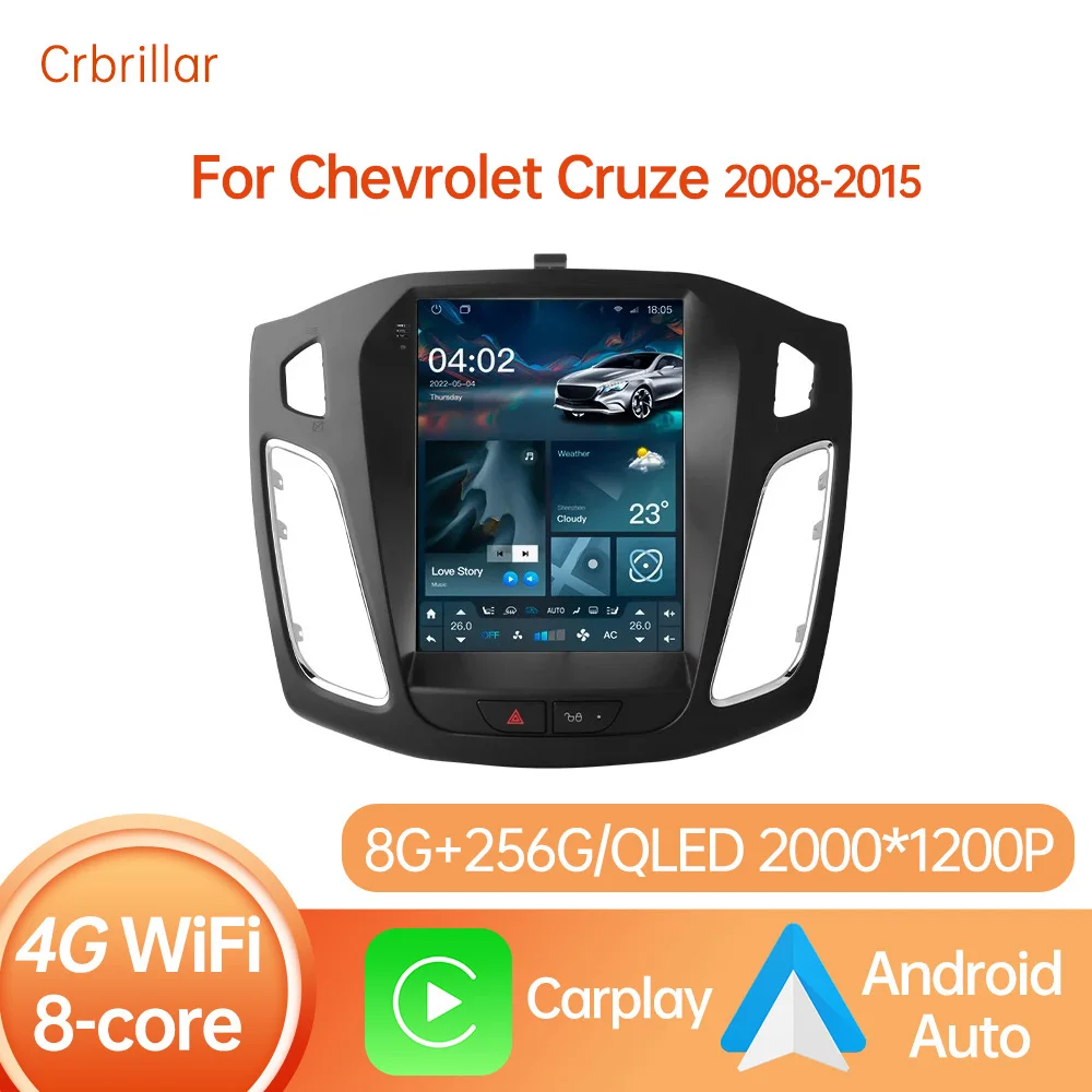 Crbrillar 2 Din 9 7 дюйма Android 12 Carplay Автомобильный радиоприемник для Ford Focus 3 Mk 2011 2012-2019