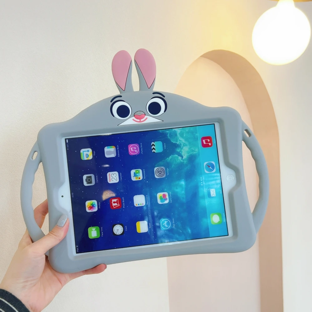 

For iPad 7th 8th 9th Generation Case Cute Rabbit For iPad Air 1 2 Pro 9.7 iPad 5th 6th Mini 3 4 5 Kids Tablet Cover