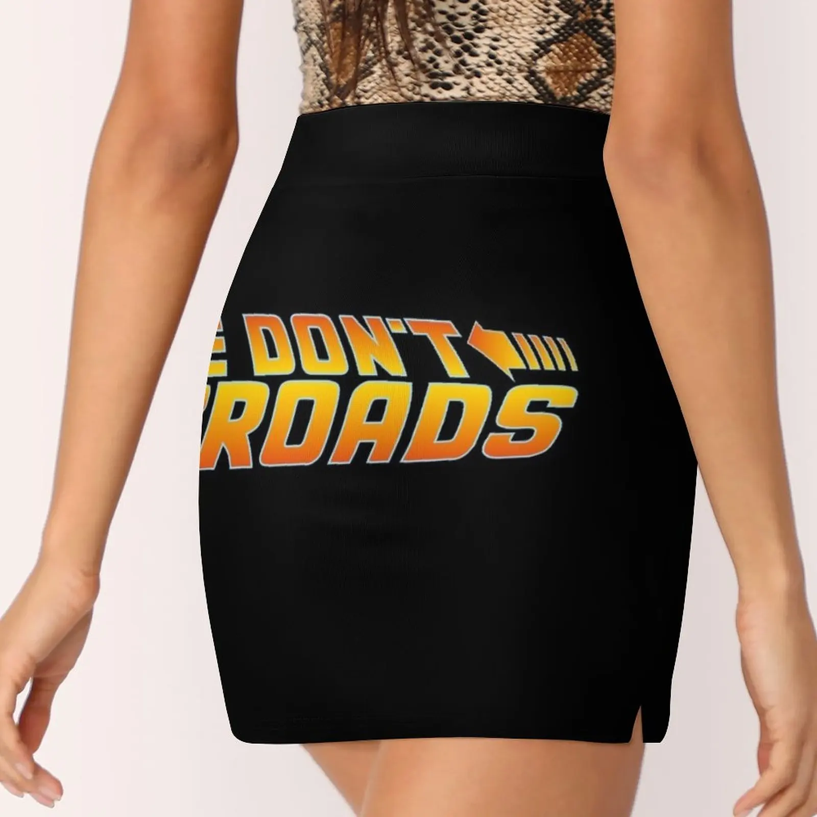 Мини-юбка We Don't Need Roads BTTF короткие юбки для женщин летнее платье 2025 г.