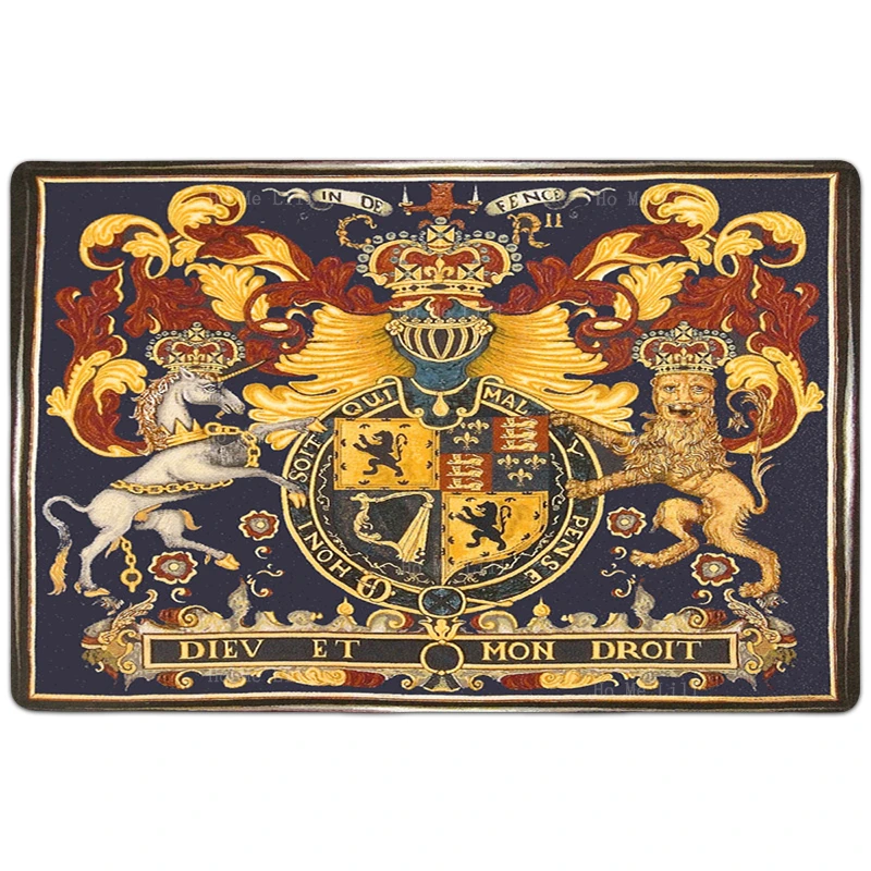 Герб оружия Crest Англия Королевский средневековый крестомер защита льва