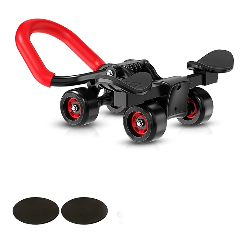 

Ab Roller Wheel,Abs Workout Equipment for Abdominal & Core Strength Training,4-Wheel Ab Roller Wheel with Knee Mat