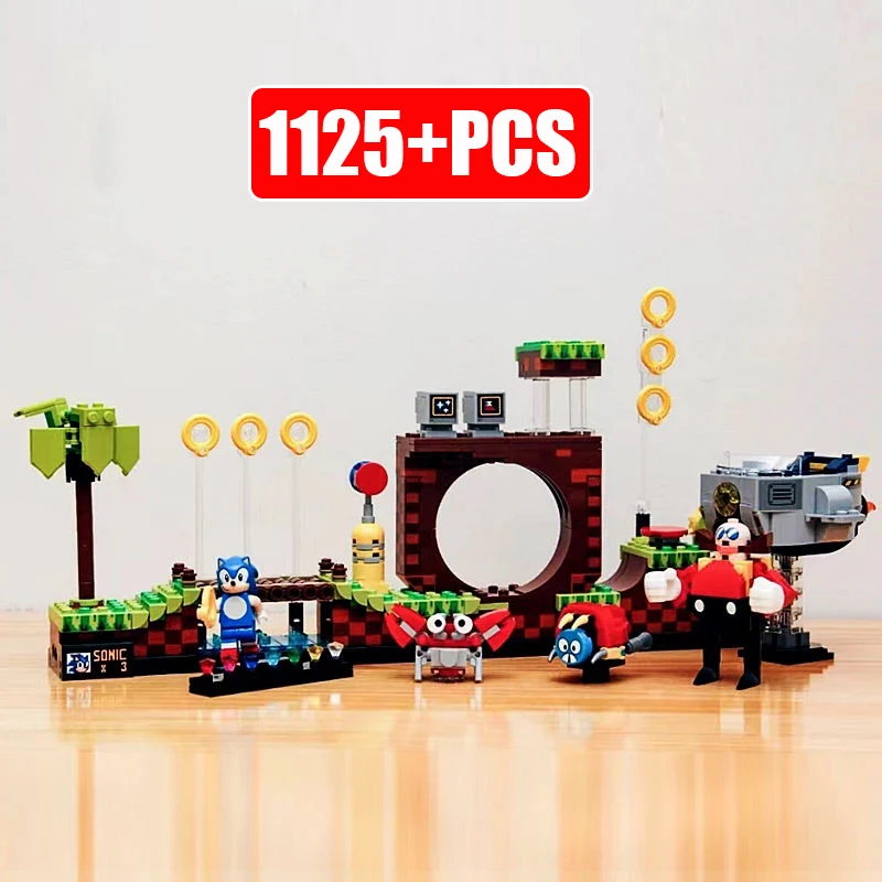 

Ideas 21331 1125PCS Green Hill Zone Building Block Classic Pop Game Set Bricks Assembling Toys For Children Birthday Gifts