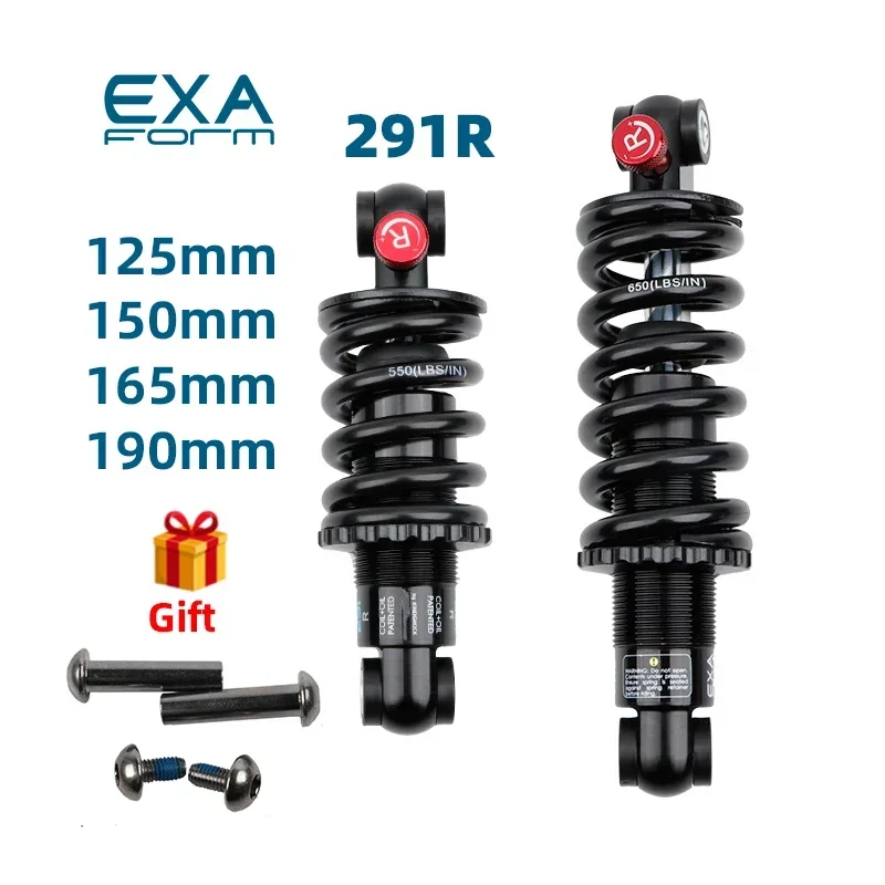 EXA 291R велосипедный пружинный амортизатор 125 мм 150 165 190 550/650 фунтов для скутера MTB