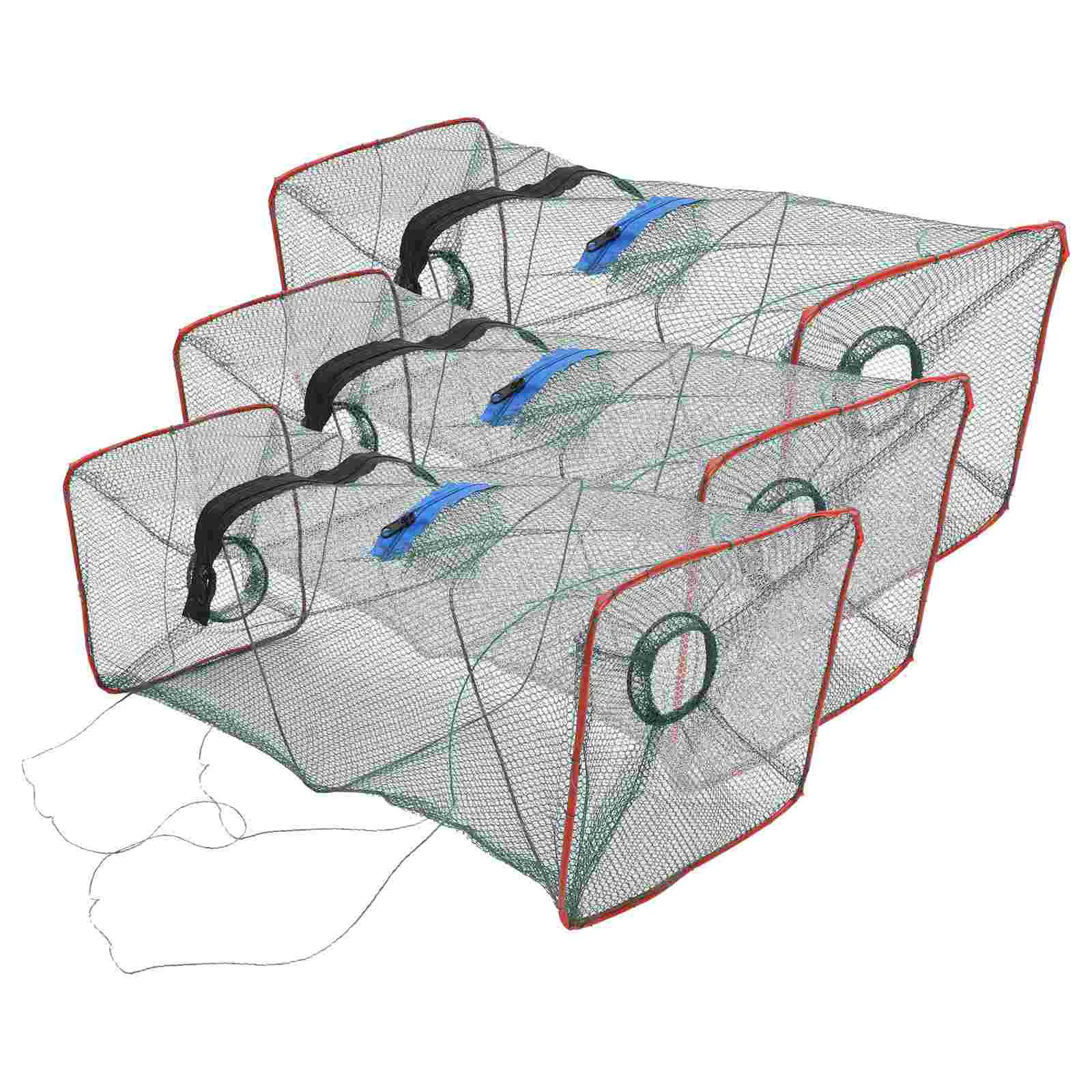 

Fishing Nets Outdoor Crab Trap Portable Shrimp Fish Trap Lobster Bait Trap Collapsible Crawfish Cast Net Random Color