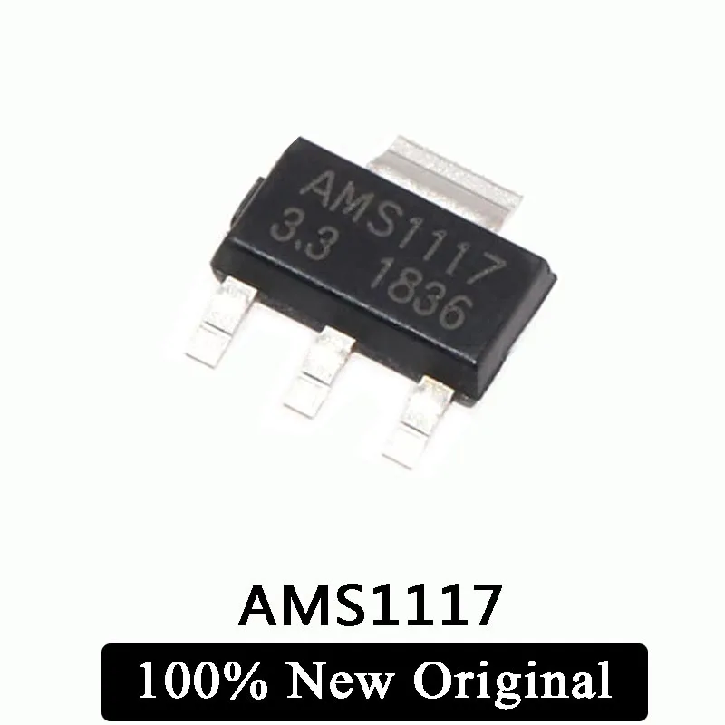

50PCS AMS1117 series AMS1117-1.2 AMS1117-1.5 AMS1117-1.8 AMS1117-2.5 AMS1117-3.3 AMS1117-5.0 SOT223 IC Chipset in stock