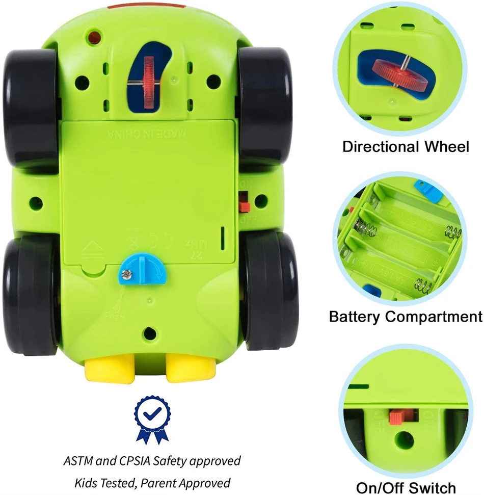 Мультяшный Радиоуправляемый гоночный автомобиль с музыкальными огнями Детские