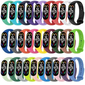 Imported Strap for Xiaomi Mi Band 6 7 NFC bracelet Sport silicone watch Replacement wristband Miband 4 Belt C