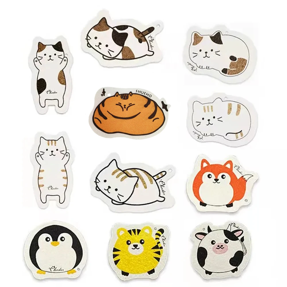 

Non-stick Compressed Wood Pulp Sponge Cartoon Dishwashing Sponge Magic Oil Remove Tools Kitchen Rag Cleaning Tools