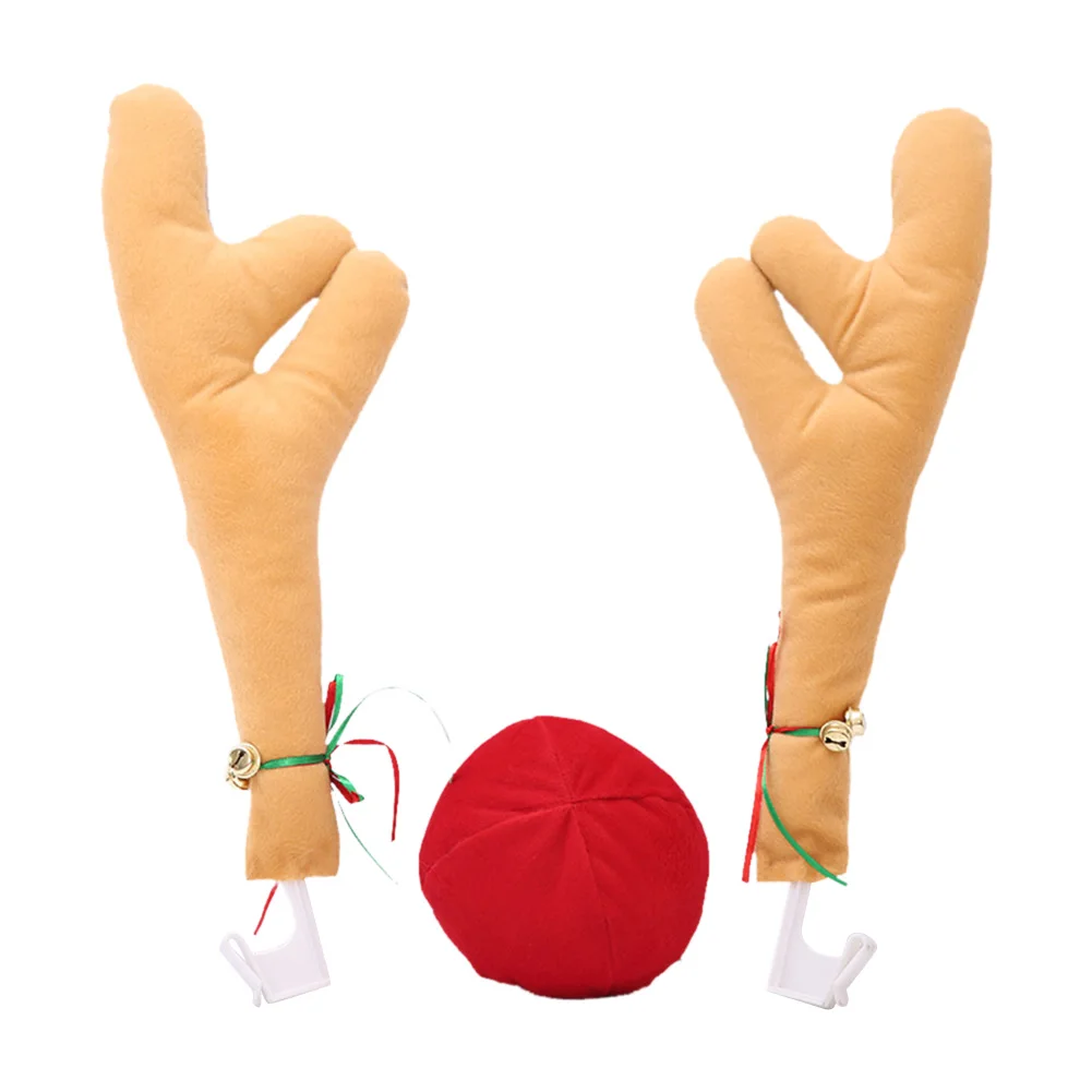 

Рождественский автомобиль Сика Олень Рог нос Рог костюм грузовик Рождество Праздник Вечеринка Декор