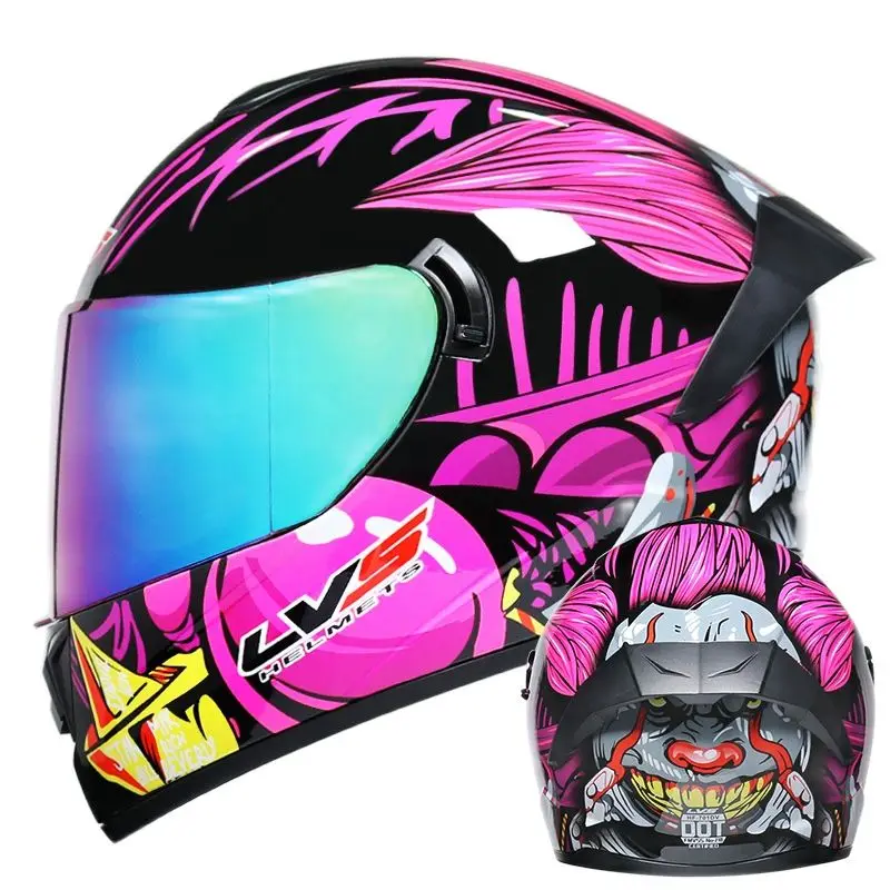 

Double Lens Locomotive Helmets Motorcycle Helmets for Men Women Motocross Headgear Capacete Da Motocicleta Helmet Casco Moto