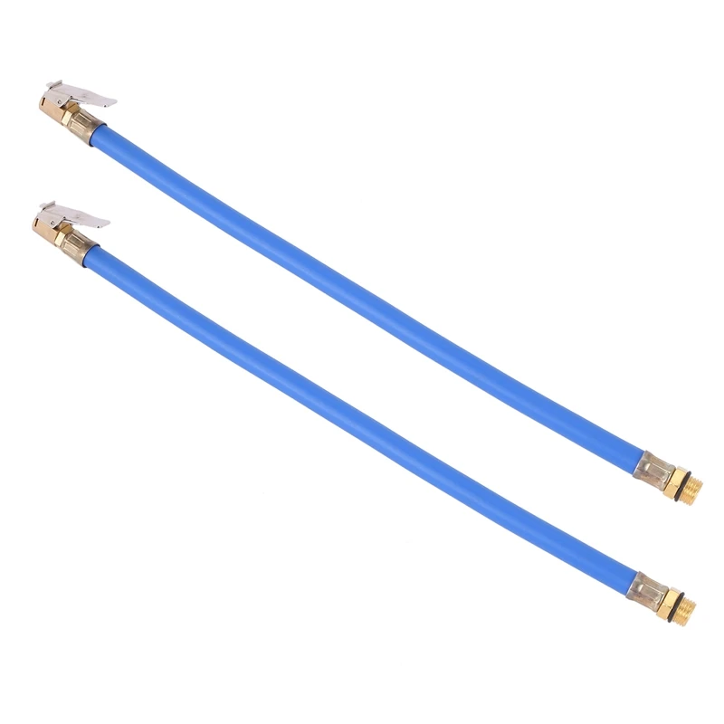 

2X Motorcycle Car Rubber Hose Air Tire Inflator Pump Air Tire Pipe Hose Valve