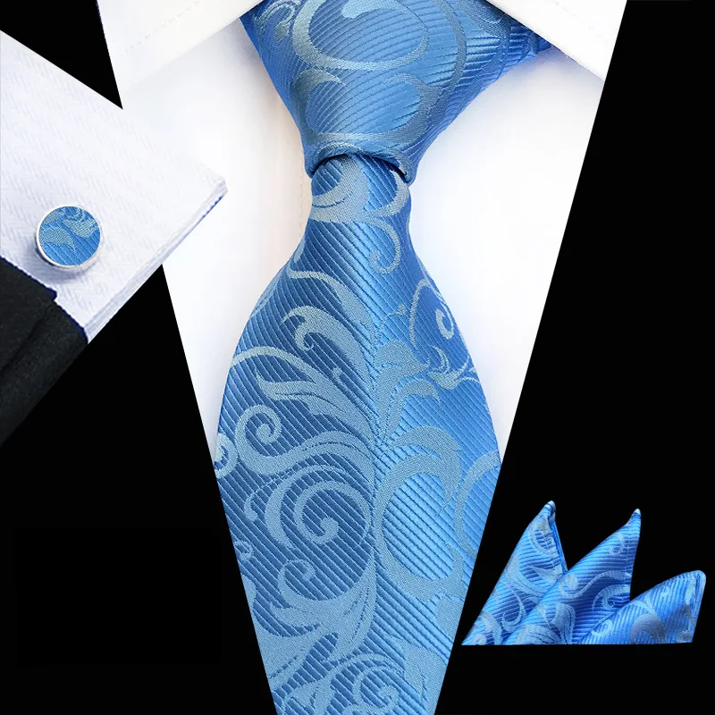 

HUISHI Business Solid 100% Silk Men's Tie NeckTie Set 8cm Ties Men Formal Luxury Wedding High Quality Gravata Suit Accessories