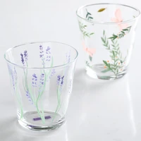 creative high borosilicate lemon glass hand pinch pattern cup office drinking cup glass drinkware household milk cup drinking