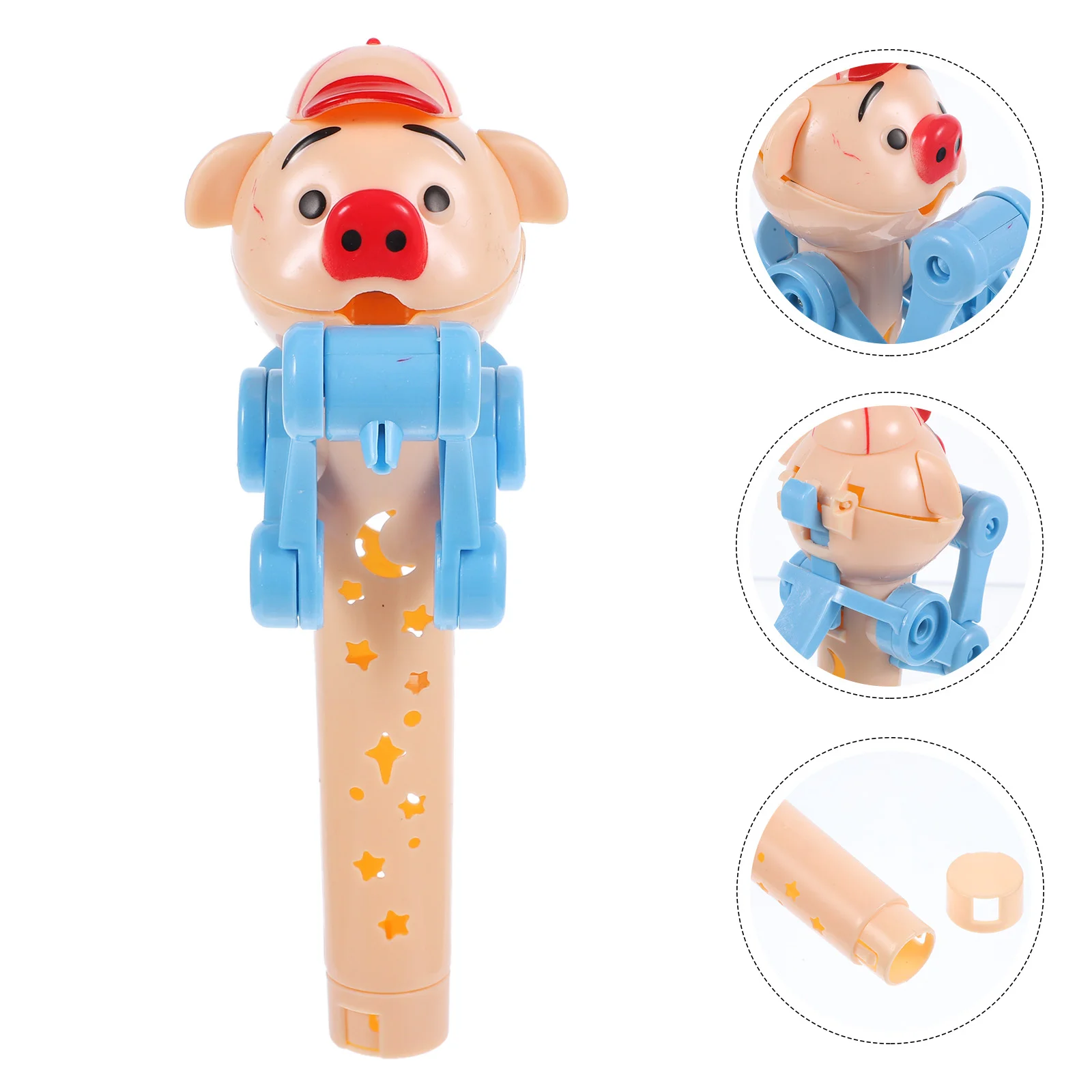 

2 Pcs Kids' Toys Novelty Lollipop Robot Eat Party Prank Favors Abs Holder Child