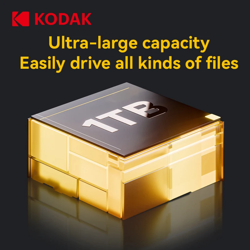 Фото Портативный внешний жесткий диск Kodak P190 5 Гбит/с 500 ГБ 1 ТБ 2 ТБ USB 3.0, легкий, для ПК, планшетов, PS5, XBOX, ноутбуков, настольных компьютеров №3