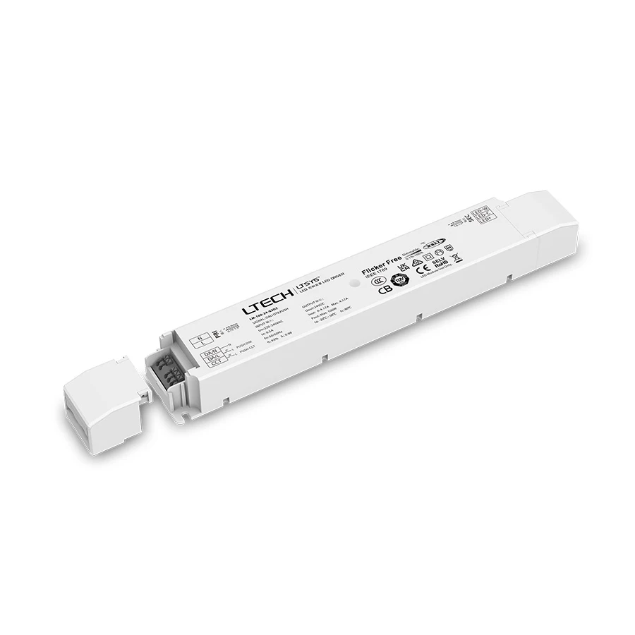 

LTECH DALI Dimming Driver,AC 100V-240V Input;DC 12V 75W 2 Channel Output DALI-2 DT6 / DT8 Push Dim CCT LM-75-12-G2D2