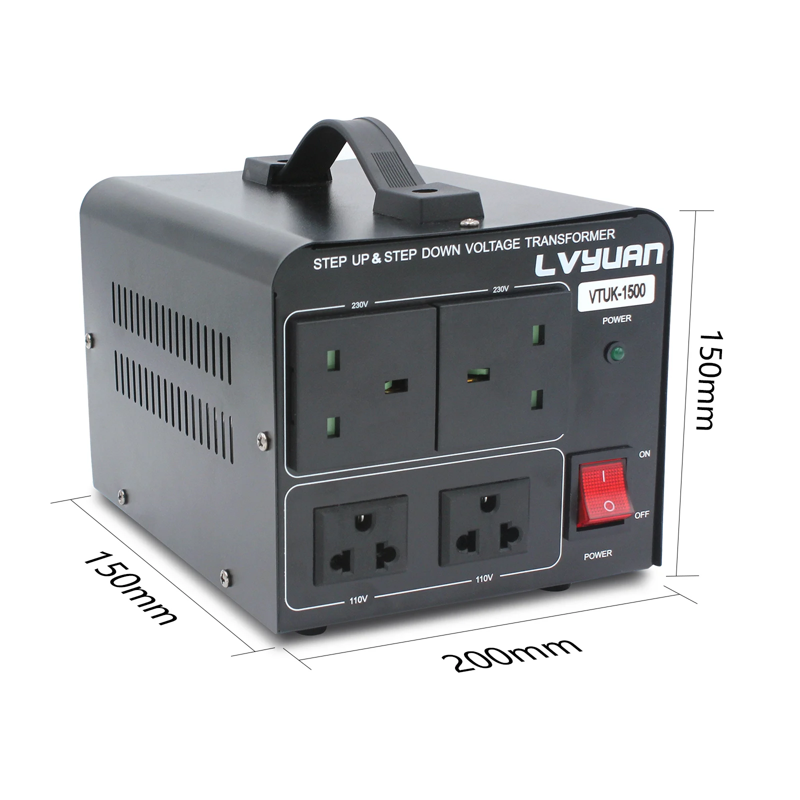 Трансформатор напряжения VTEU2000W AC110V AC220V понижающий/понижающий трансформатор