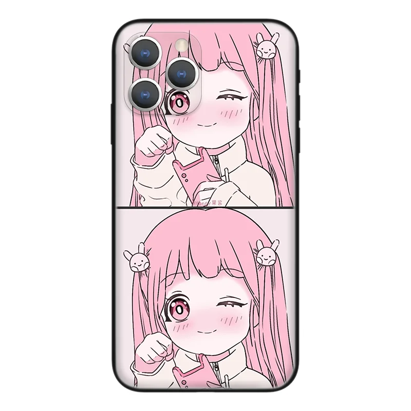 Чехол для телефона Cute popular anime girl для iPhone 13 Pro Max 12 11 mini XR XS 8 7 6 Plus SE 5 из силикона, предотвращающий падения.
