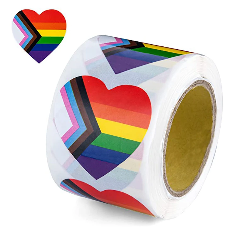 

Gay Valentine's Day rainbow love series multi-pattern stickers 500pcs 38mm 50mm