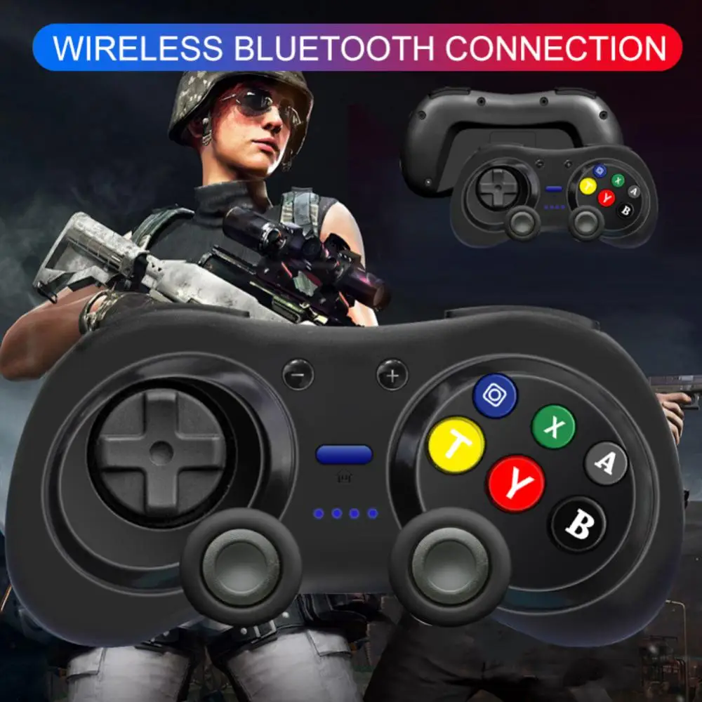 

Built-in Dual Motor Compatible Controller Built-in Gyroscope One-key Connection Gamepad Controller Vibration Rocker