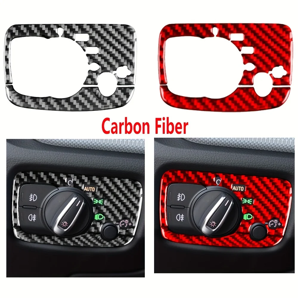 Переключатель автомобильных фар из углеродного волокна рамка для Audi A3 S3 RS3 8V 2013 2014