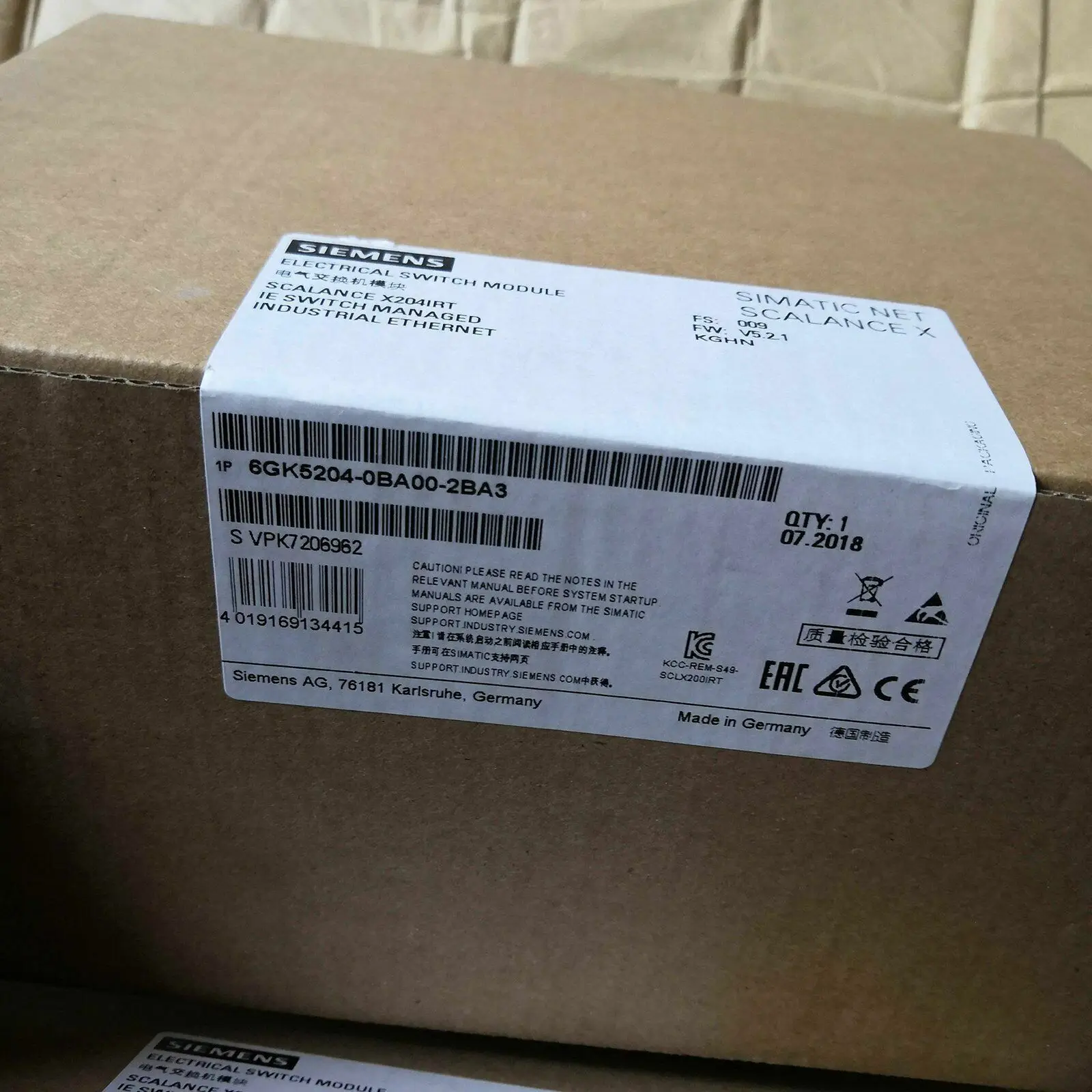 

Совершенно новый Siemens 6GK5204-0BA00-2BA3 6GK5204 0BA00 2BA3