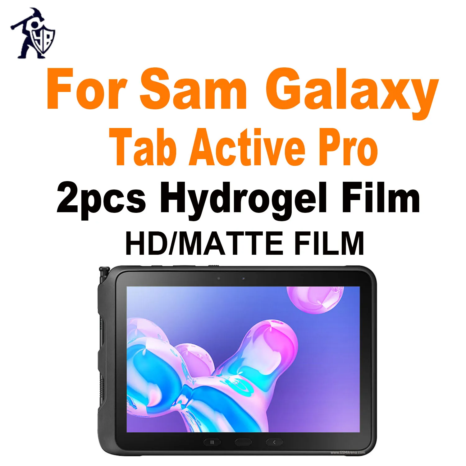 Защитная пленка для экрана Samsung Galaxy Tab Active Pro Tablet HD \ матовая гидрогелевая с полным