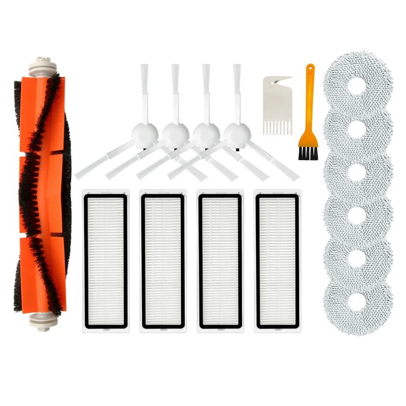 

For Xiaomi Mijia B101CN Vacuum And Mop Robot Replacement Spare Parts Main Brush Side Brush Hepa Filter Mop Rag